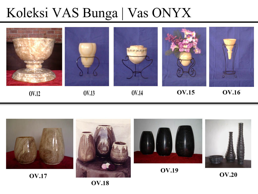 Vas Bunga Onyx Kerajinan Batu Onyx