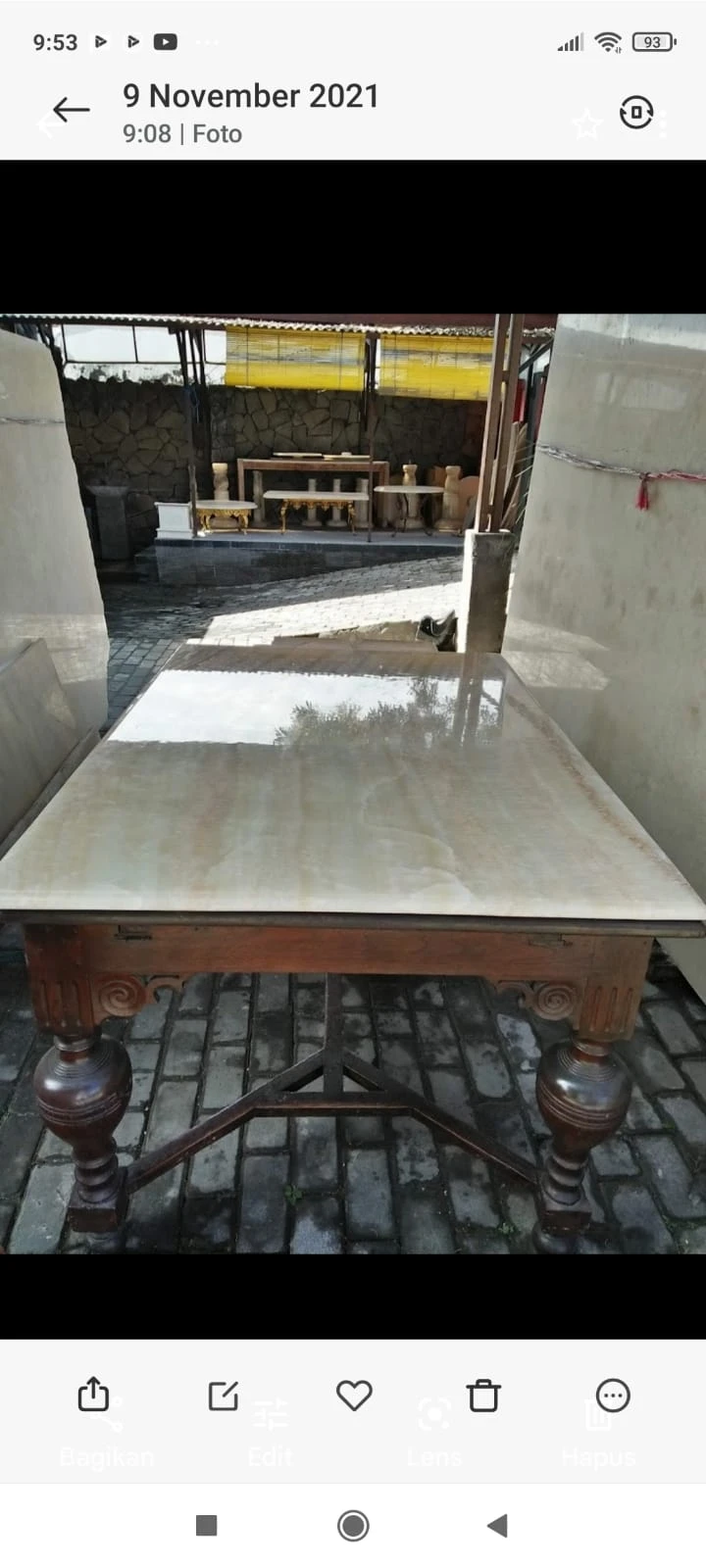Contoh pengerjaan meja onyx — foto 43